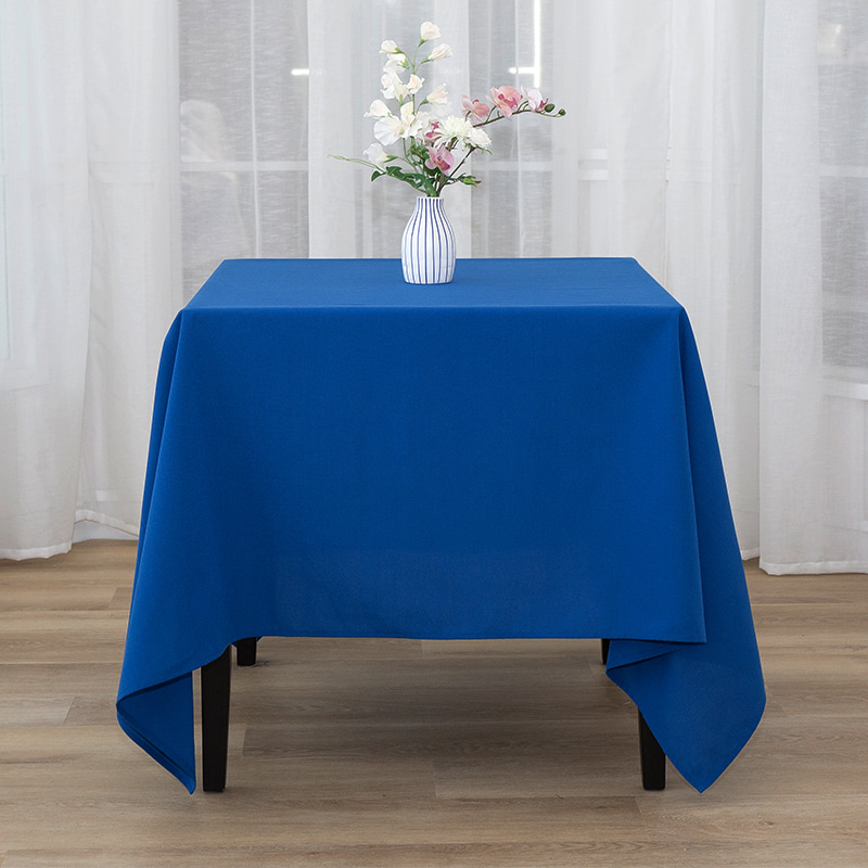 Quadratum 217gsm Polyester solidum color Nuptialis convivium in mensuram
