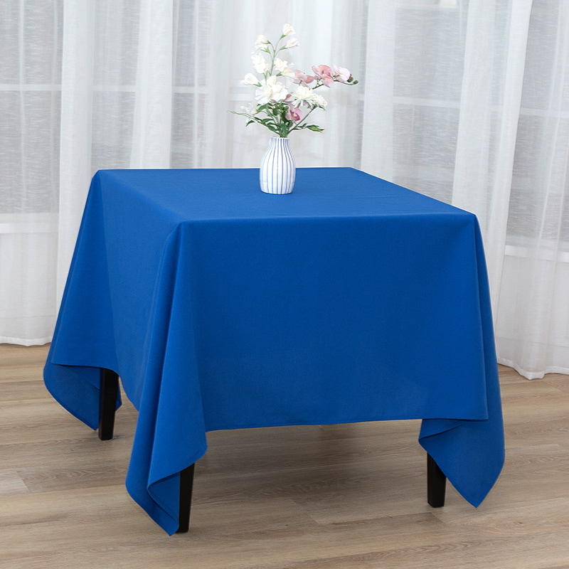 Quadratum 217gsm Polyester solidum color Nuptialis convivium in mensuram