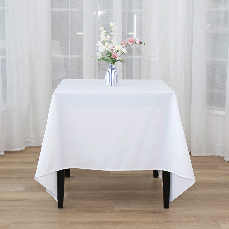 Quadratum 217gsm Polyester solidum color Nuptialis convivium in mensuram