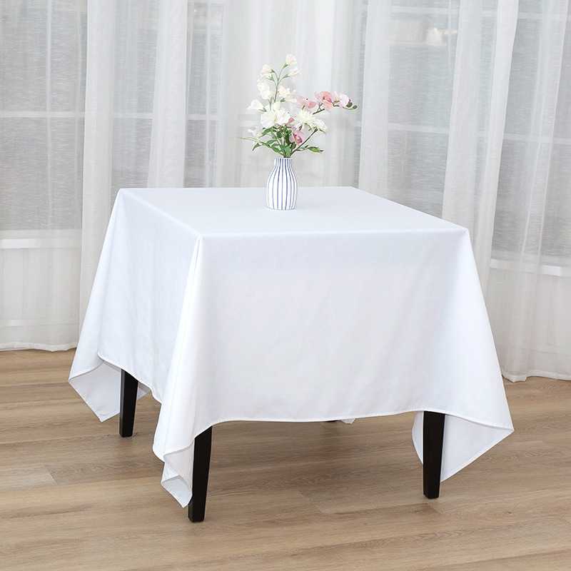 Quadratum 217gsm Polyester solidum color Nuptialis convivium in mensuram