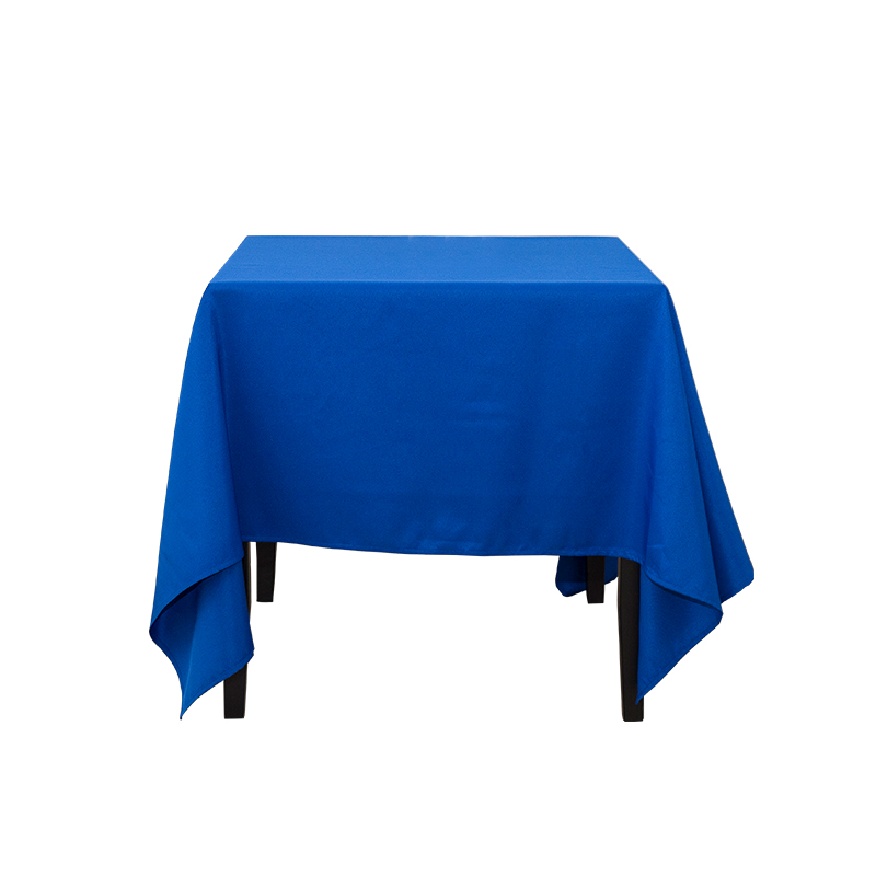 Quadratum Polyester solidum color nuptialem convivium in mensuram tablecloths