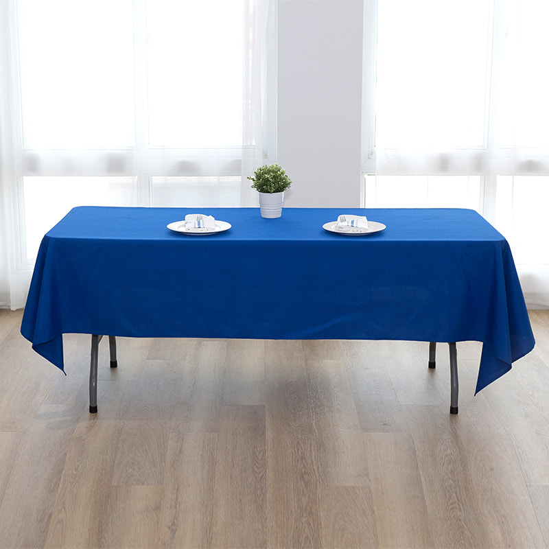 60x102 '' '217GSM Polyester solidum color Nuptialis convivium in tablecloth