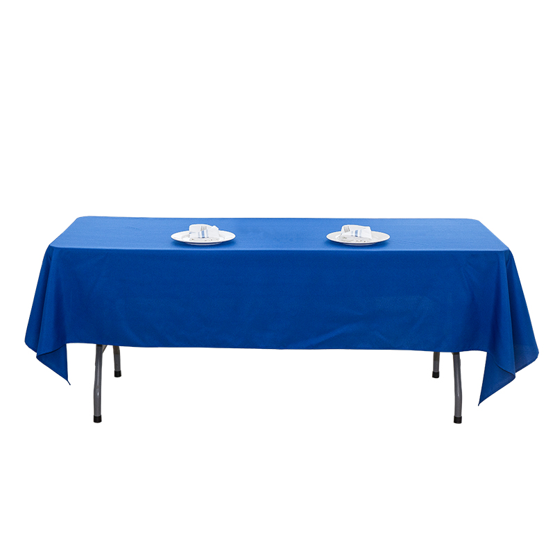 60x102 '' '217GSM Polyester solidum color Nuptialis convivium in tablecloth