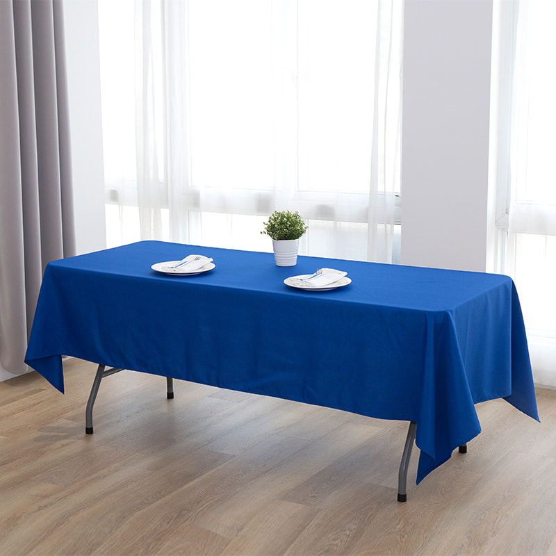 60x102 '' '217GSM Polyester solidum color Nuptialis convivium in tablecloth