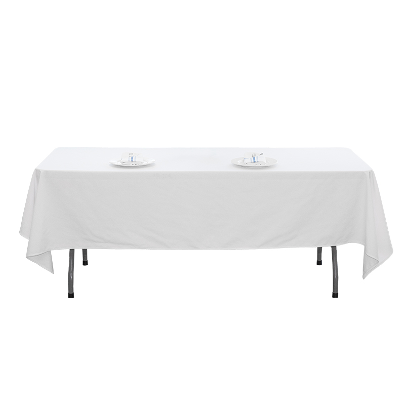 60x102 '' Polyester solidum color nuptias conviviamentum in mensuram