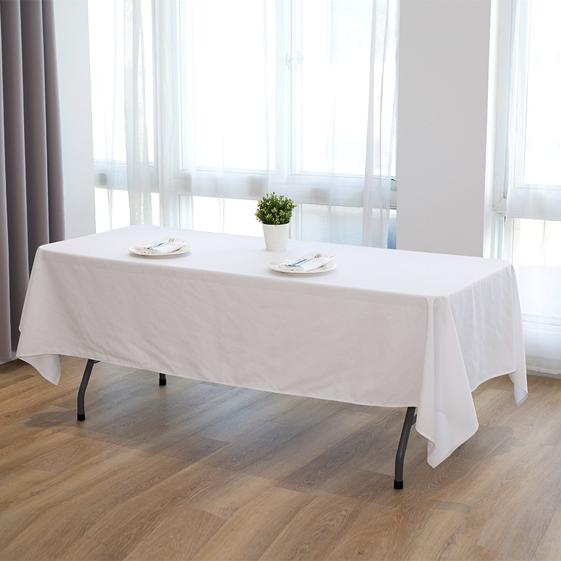 60x102 '' Polyester solidum color nuptias conviviamentum in mensuram