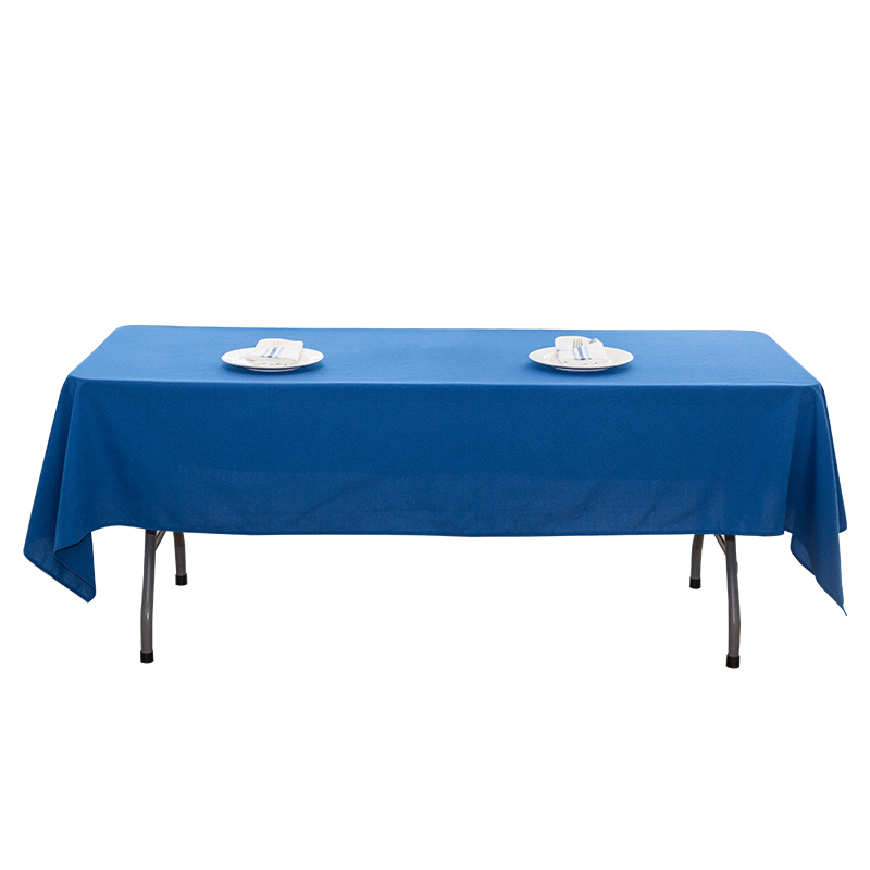 60x102 '' Polyester solidum color nuptias conviviamentum in mensuram