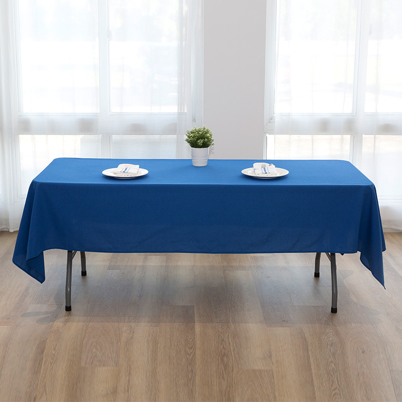 60x102 '' Polyester solidum color nuptias conviviamentum in mensuram
