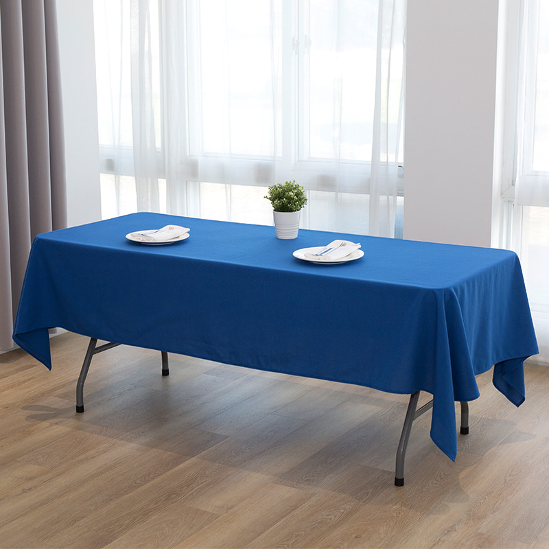 60x102 '' Polyester solidum color nuptias conviviamentum in mensuram