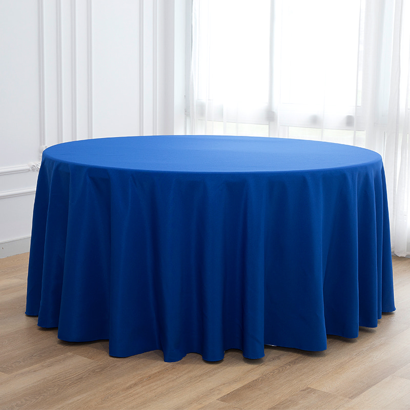 Large Rotundus Polyester solidum color Nuptialis convivium inapercloths