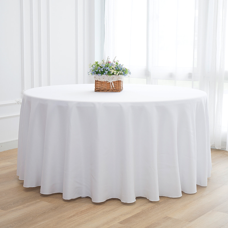 Large Rotundus Polyester solidum color Nuptialis convivium inapercloths
