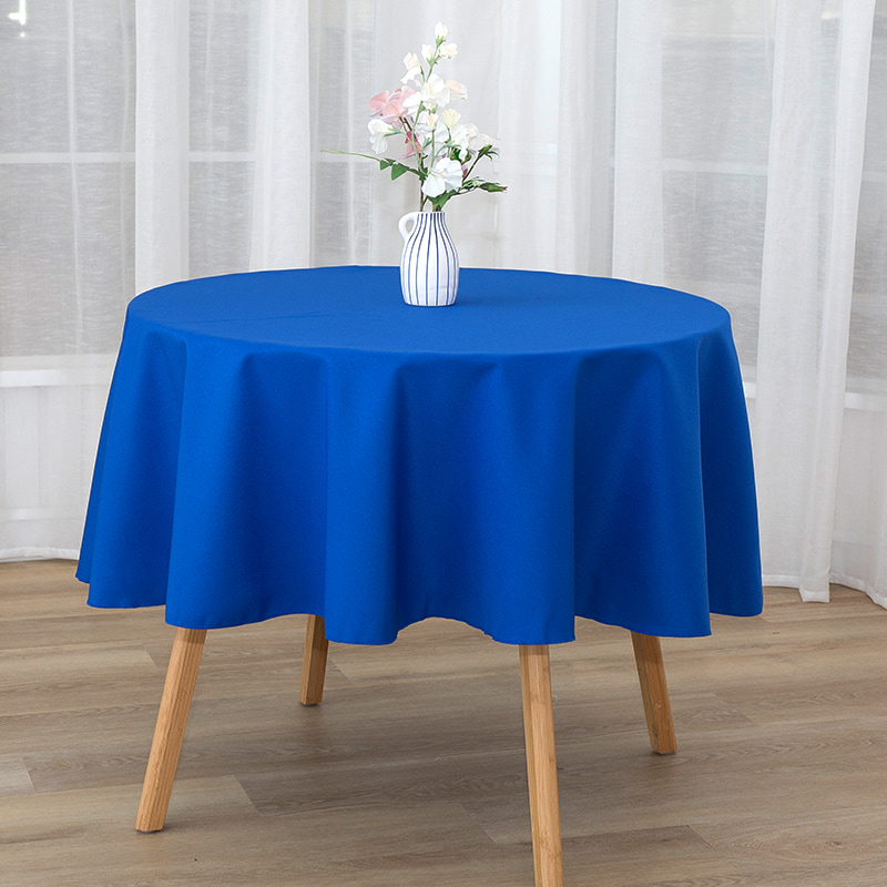 Rounder Suspendisse Polyester solidum color Nuptialis convivium Tabecloths