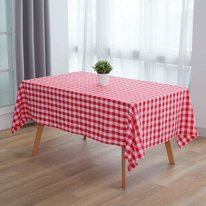 60x102 '' picnic partium rectangulum plaid texta tablecloths