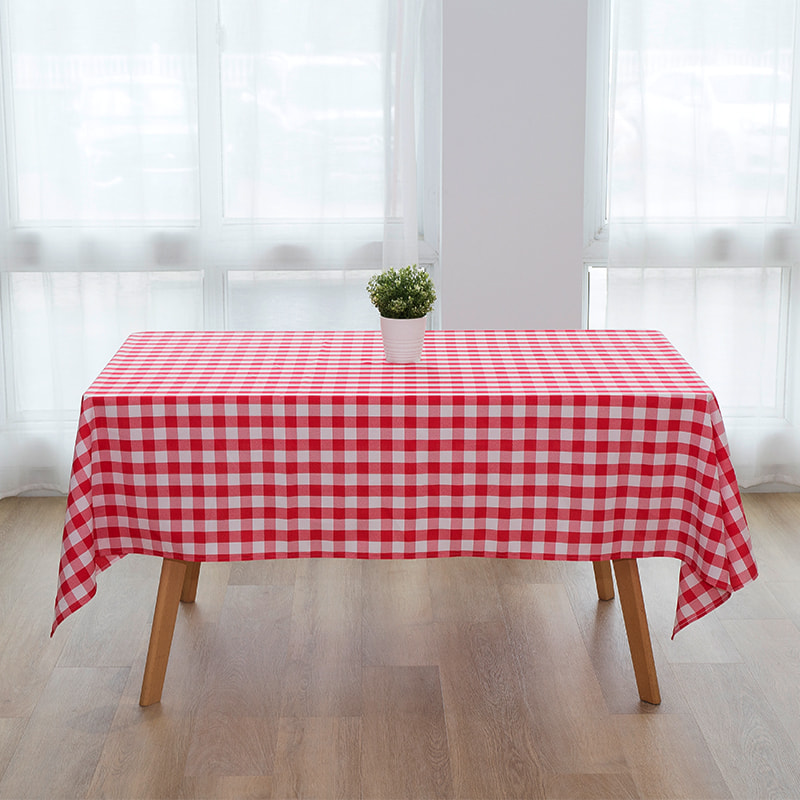 60x102 '' picnic partium rectangulum plaid texta tablecloths