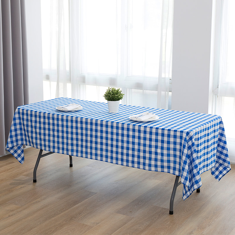 60x102 '' picnic partium rectangulum plaid texta tablecloths