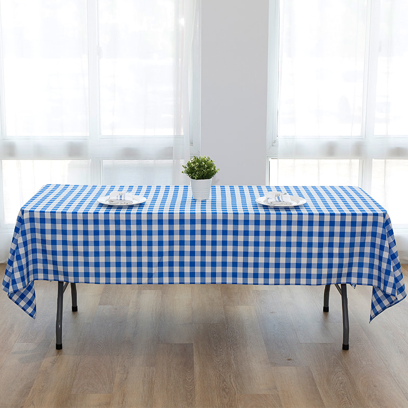 60x102 '' picnic partium rectangulum plaid texta tablecloths