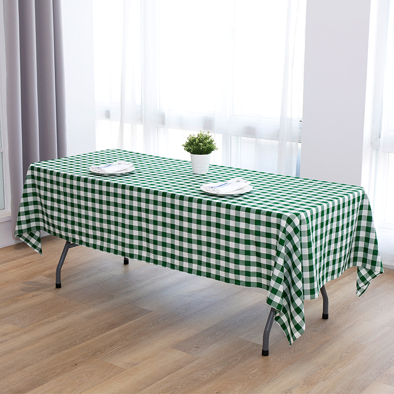 60x102 '' picnic partium rectangulum plaid texta tablecloths