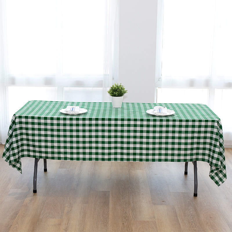 60x102 '' picnic partium rectangulum plaid texta tablecloths