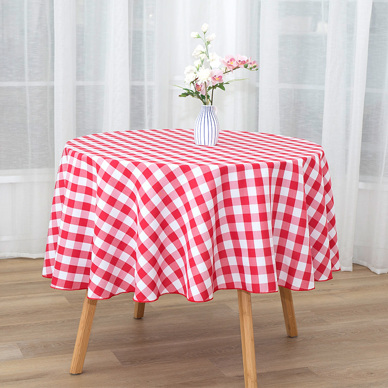 R70 '' Petropolis Party Party Plaid Textecloths