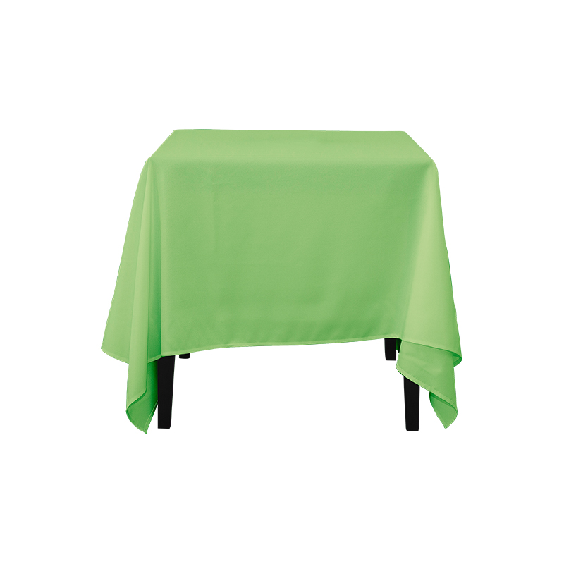 Quadratum Polyester solidum color nuptialem convivium in mensuram tablecloths