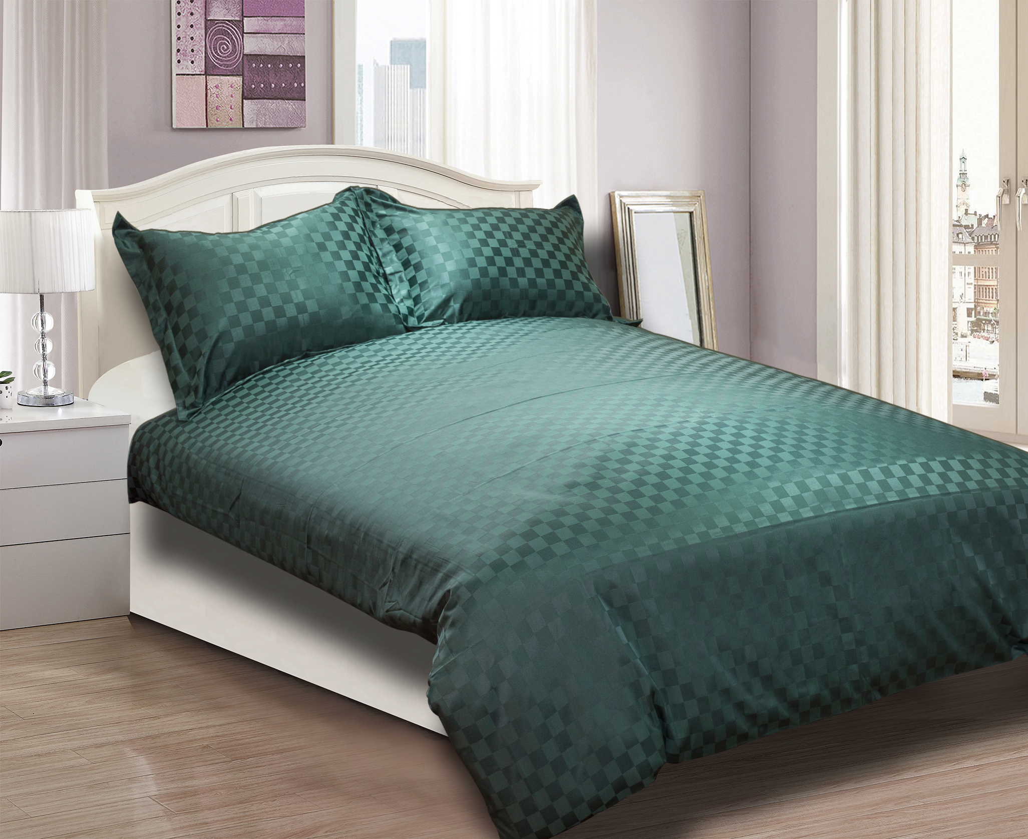 Silva Green Plaid jacquard torum paro
