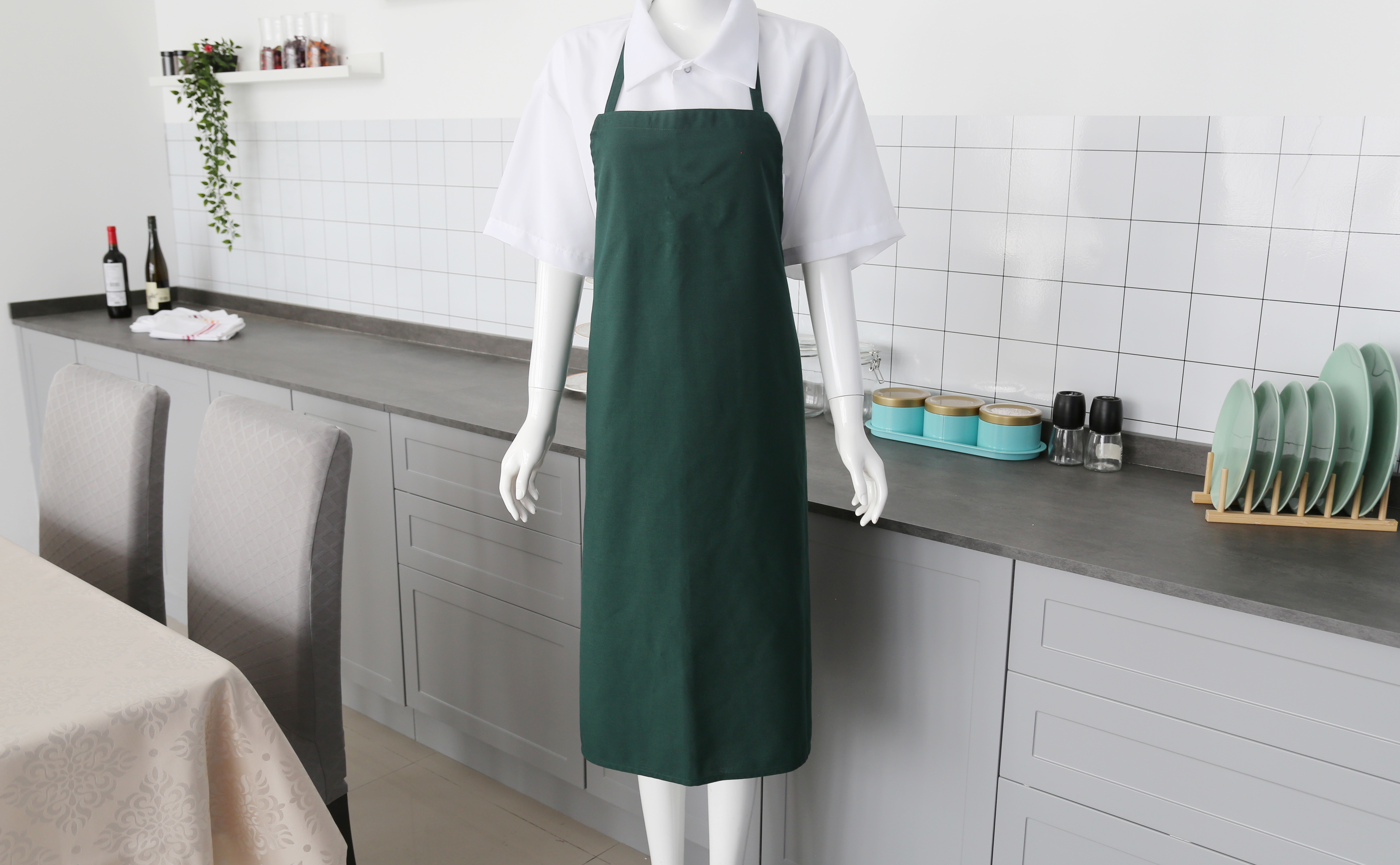 Silva viridi polyester Bib APRON sine sinum