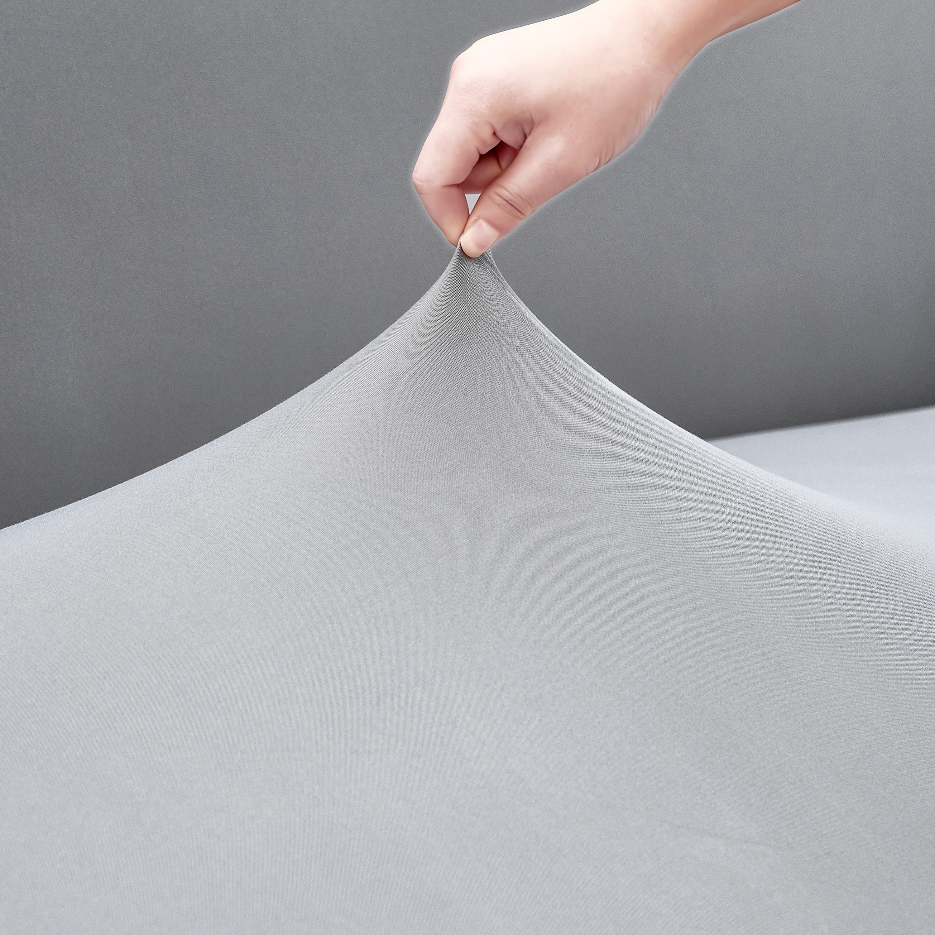 Microfiber polyester groy elastica lectus