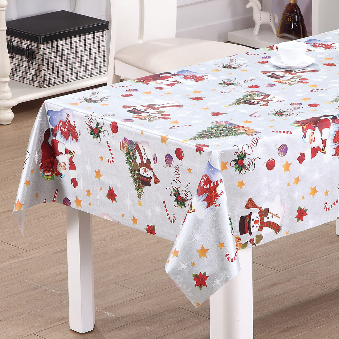 Amabilia Santa PVC Tablecloth ad Christmas